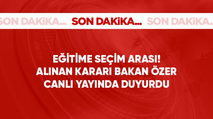 15 Mayıs'ta eğitim öğretime bir gün ara verilecek