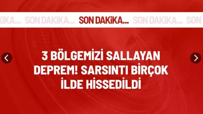 5.9'luk Depremle Sarsıldık