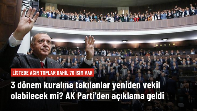 AK Parti'den 3 dönem kuralı kararı!