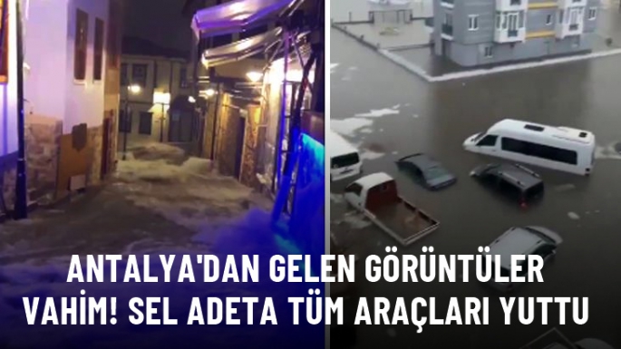 Antalya'dan vahim görüntüler!