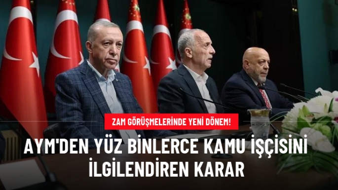 AYM'den kamu işçilerini ilgilendiren karar