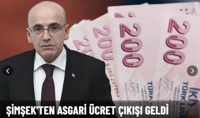 Bakan Şimşek: Asgari ücret...