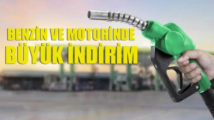 Benzin ve motorine indirim!
