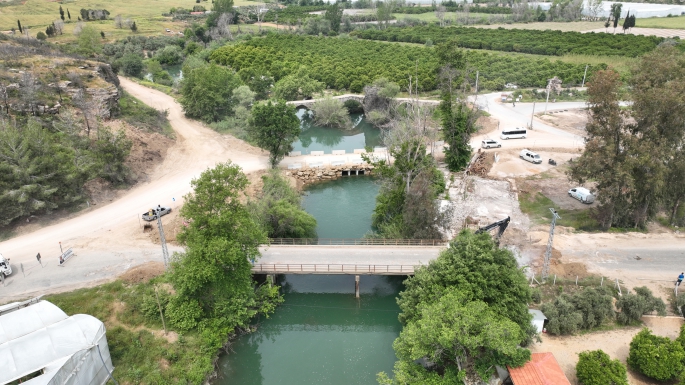 Büyükşehir Belediyesi Naras Köprüsü’nü yeniliyor