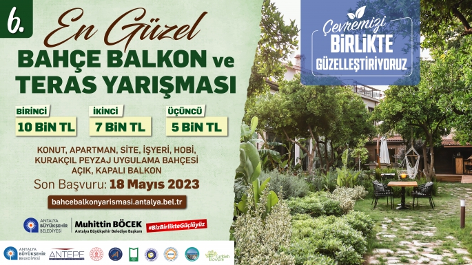 En güzel bahçe, balkon ve teras yarışması başlıyor