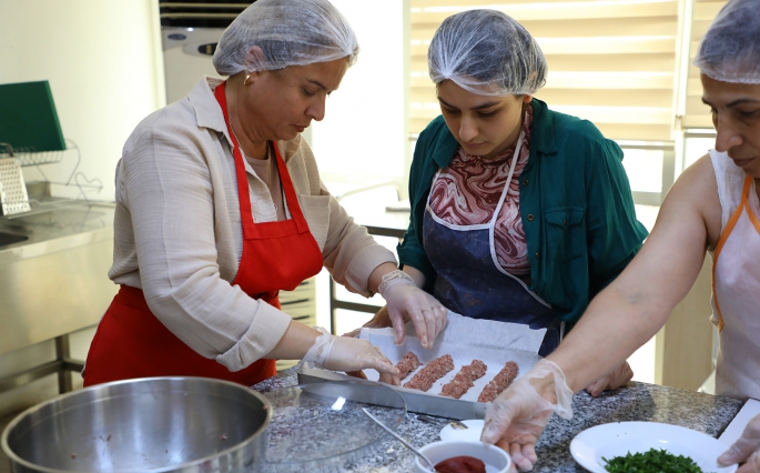 Gaziantep Mutfağı’nı öğreniyorlar 