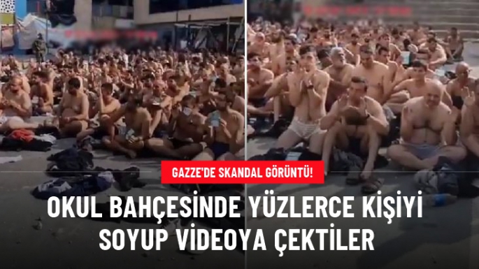 Gazze'de skandal görüntü!