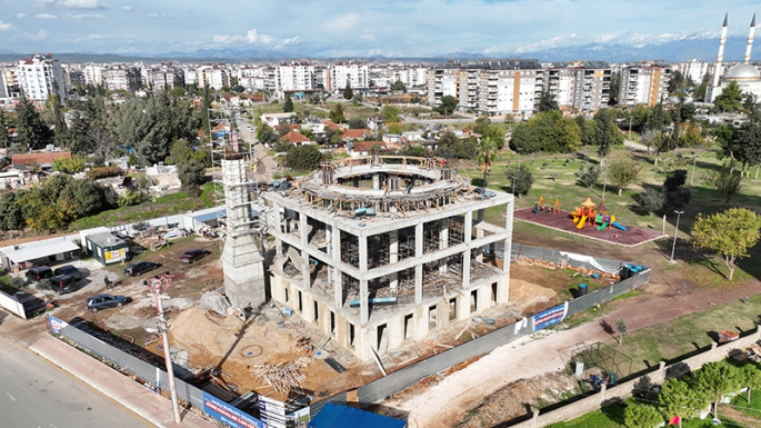 Güneş Mahallesi Cami inşaatı sürüyor