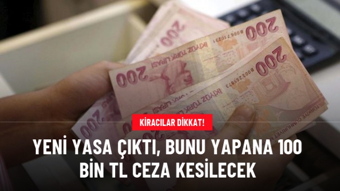 Günlük kiraya verene 100 bin lira ceza 