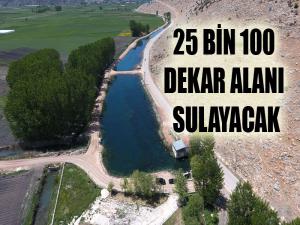 25 Bin 100 Dekar Tarım Alanını Sulayacak