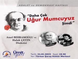 Adalet ve Demokrasi Haftasında anma programı