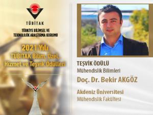 Akdeniz Üniversitesi Öğretim Üyesine TÜBİTAK Teşvik Ödülü