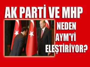 AKP ve MHP AYM'yi Neden Eleştiriyor?