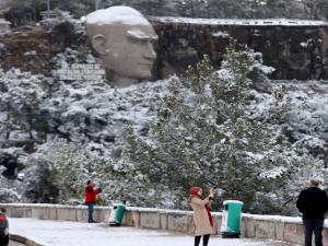 Antalyada Yıllar Sonra Kar Sevinci 