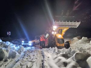  Antalyada Yoğun Kar Mücadelesi