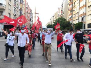 Kepez sokaklarında 19 Mayıs coşkusu 