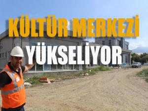 Kültür Merkezi inşaatı hızla yükseliyor