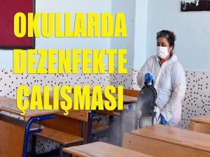 Okullarda dezenfekte çalışması