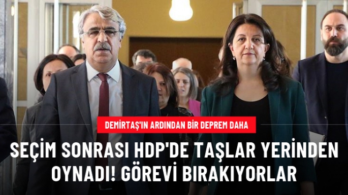 HDP'de taşlar yerinden oynadı 