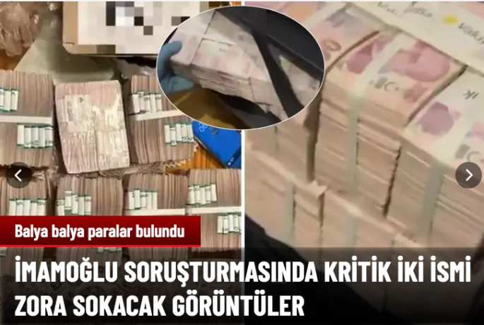 İş yerlerinde balya balya para bulundu