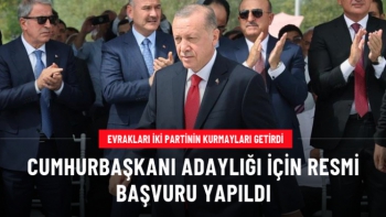 Erdoğan Resmi Başvuruyu Yaptı