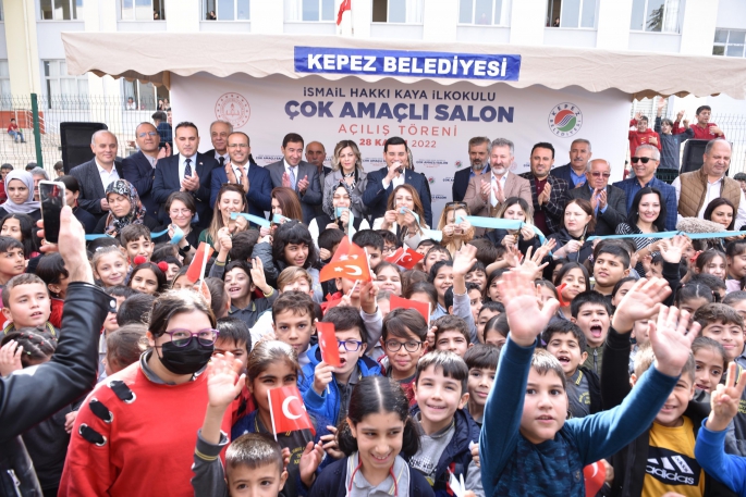 Kepez’den İsmail Hakkı Kaya İlkokulu’na Çok Amaçlı Salon