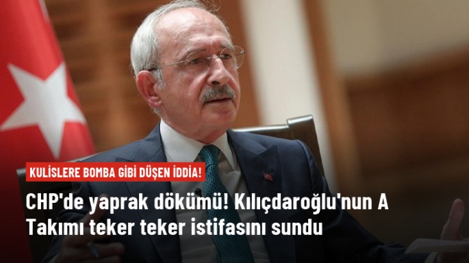 Kılıçdaroğlu'na istifasını sundu