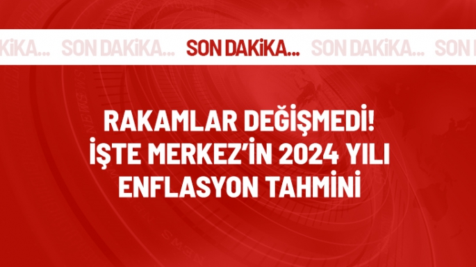 Merkez Bankası'nın 2024 yıl sonu enflasyon tahmini