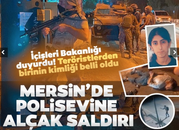 Mersin'de polisevine teröristlerden kalleş saldırı