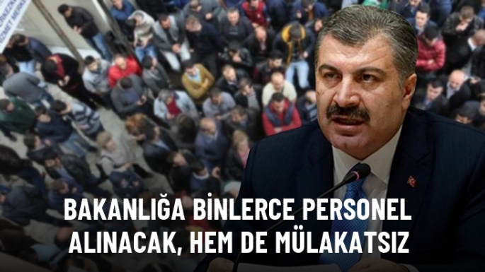 Mülakat olmadan kura ile alınacak