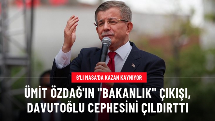 Özdağ'a, Davutoğlu cephesinden sert tepki