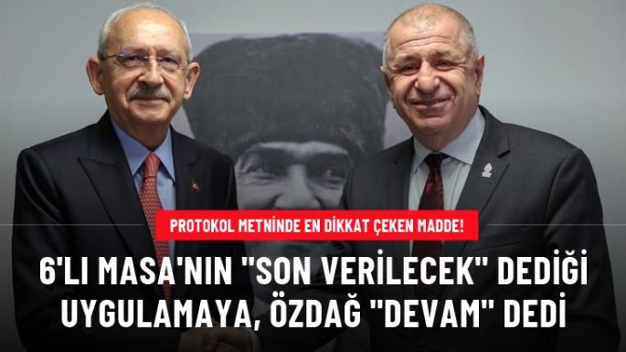 Protokol metninde en dikkat çeken madde!