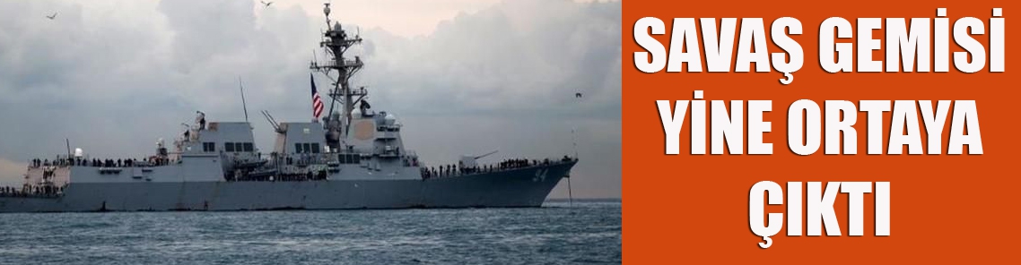 Savaş gemisi Zonguldak açıklarında